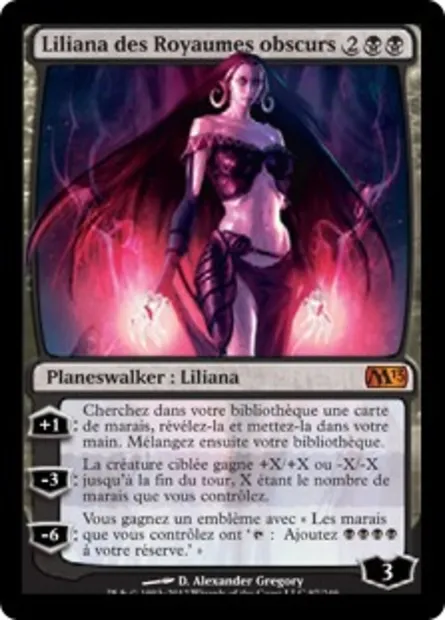 Liliana des Royaumes obscurs, carte Magic M13 97 — extension Magic 2013