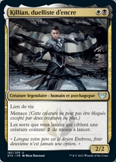 Killian, duelliste d'encre, carte Magic STX 197 — extension Strixhaven: l'Académie des Mages