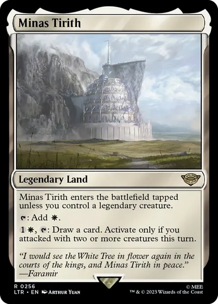 Minas Tirith, Magic card LTR 256 — The Lord of the Rings: Tales of Middle-earth set