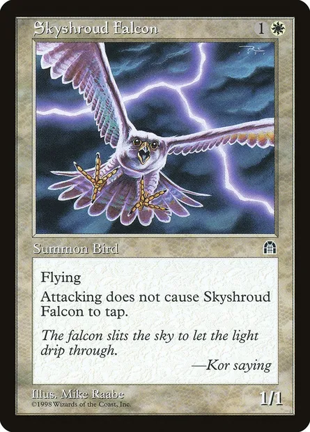 Skyshroud Falcon, Magic card STH 16 — Stronghold set