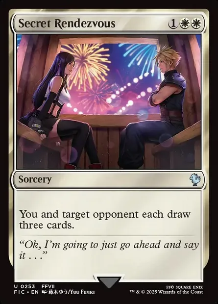 Secret Rendezvous, Magic card FIC 253 — Final Fantasy Commander set