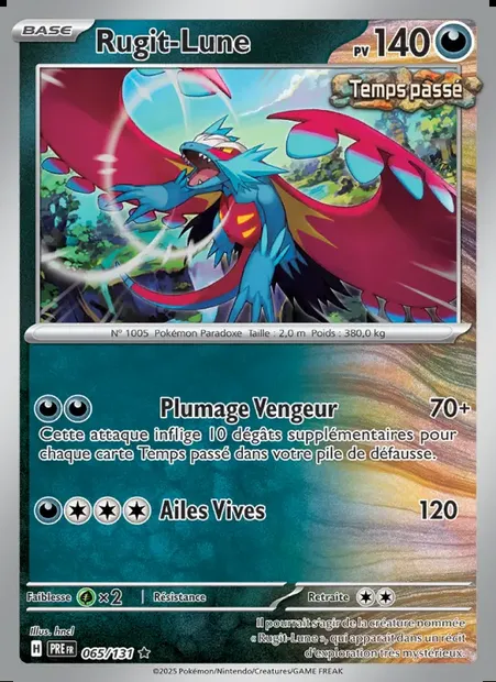 Rugit-Lune, carte Pokémon PRE 065 — extension Évolutions Prismatiques