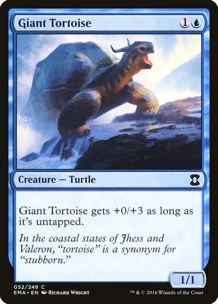 Giant Tortoise, Magic card EMA 52 — Eternal Masters set
