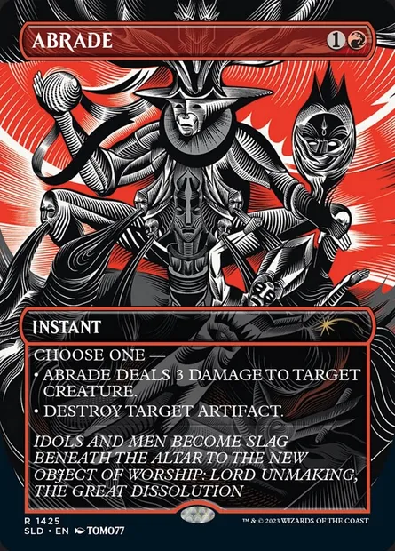 Abrade, Magic card SLD 1425 — Secret Lair Drop set