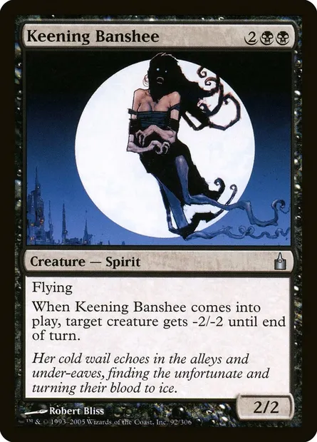 Keening Banshee, Magic card RAV 92 — Ravnica: City of Guilds set