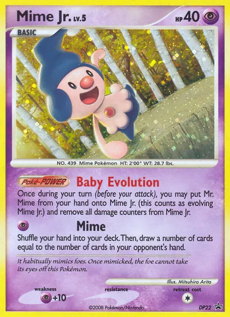 Mime Jr., Pokémon card DP 22 — DP Black Star Promos set