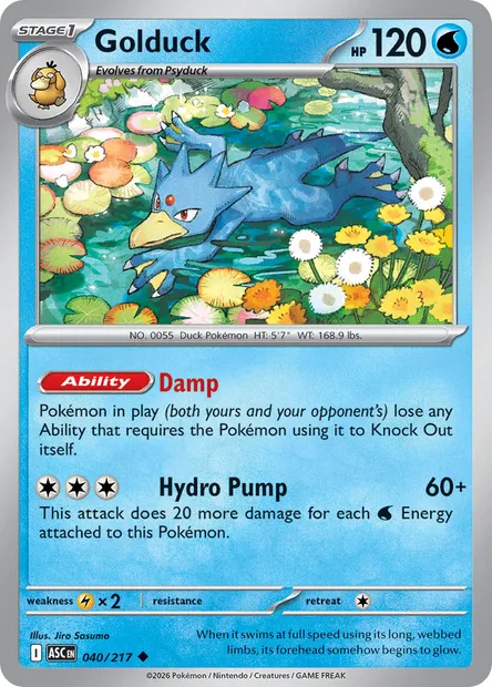 Golduck, Pokémon card ASC 040 — Ascended Heroes set
