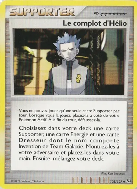 Le complot d'Hélio, carte Pokémon PL 105 — extension Platine