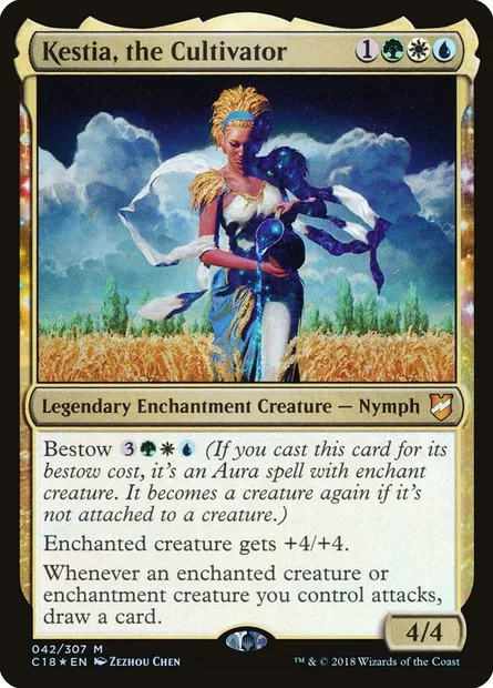 Kestia, the Cultivator, Magic card C18 42 — Commander 2018 set