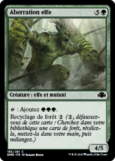 Aberration elfe, carte Magic DMR 156 — extension Dominaria Remastered