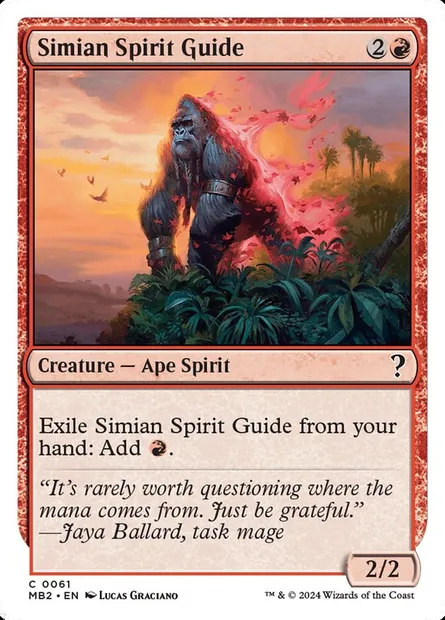 Simian Spirit Guide, Magic card MB2 61 — Mystery Booster 2 set