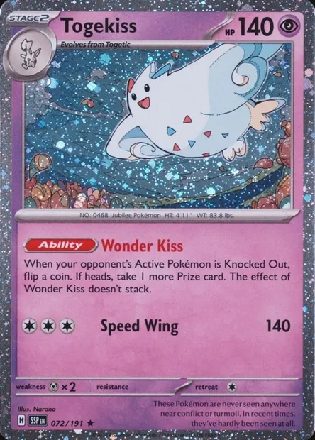Togekiss, carte Pokémon TDX 072-2 — extension Theme Deck & Blisters Exclusives