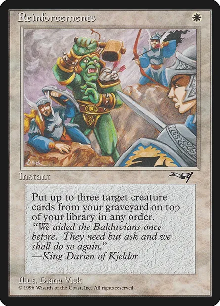 Renforts, carte Magic ALL 12a — extension Alliances