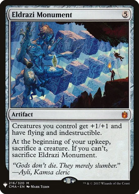 Eldrazi Monument, Magic card PLST CMA-216 — The List set