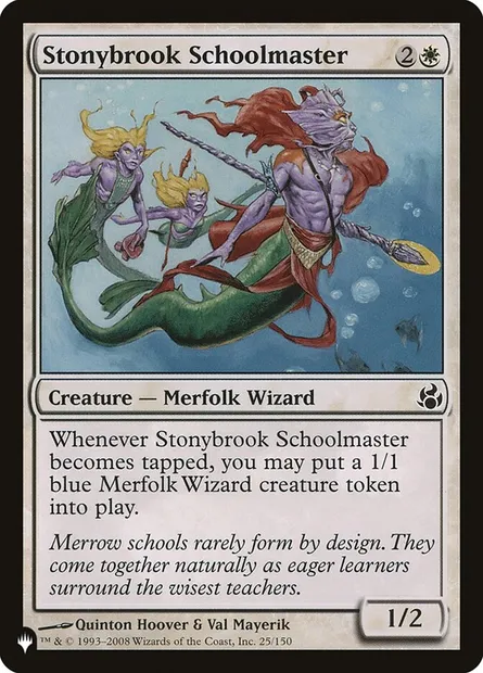 Stonybrook Schoolmaster, Magic card PLST MOR-25 — The List set