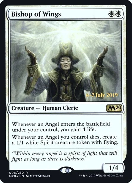 Bishop of Wings, Magic card PM20 8s — Core Set 2020 Promos set