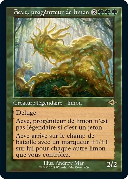Aeve, progéniteur de limon, carte Magic MH2 409 — extension Horizons du Modern 2