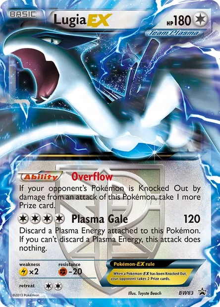 Lugia-EX, Pokémon card BW 83 — BW Black Star Promos set