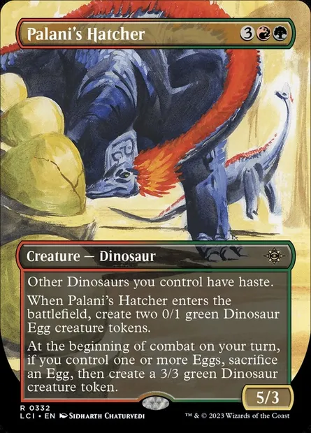 Palani's Hatcher, Magic card LCI 332 — The Lost Caverns of Ixalan set
