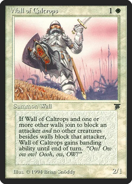Wall of Caltrops, Magic card LEG 42 — Legends set
