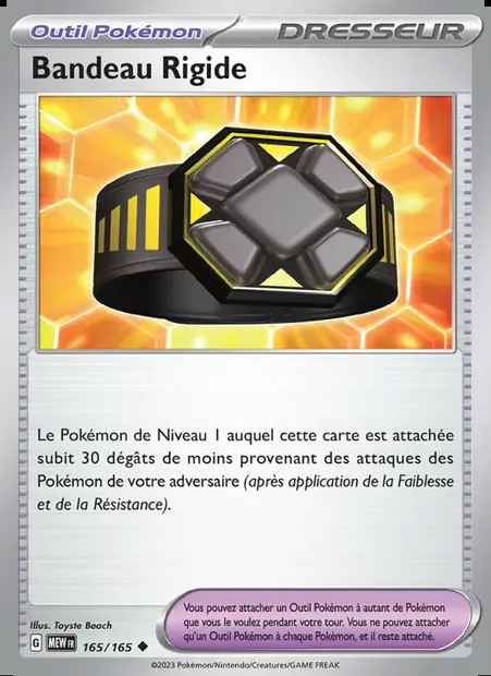 Bandeau Rigide, carte Pokémon MEW 165 — extension 151