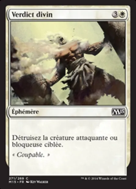 Verdict divin, carte Magic M15 271 — extension Magic 2015
