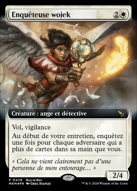 Enquêteuse wojek, carte Magic MKM 429 — extension Murders at Karlov Manor