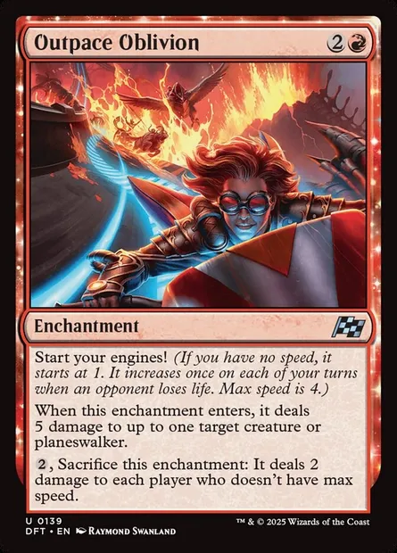 Outpace Oblivion, Magic card DFT 139 — Aetherdrift set