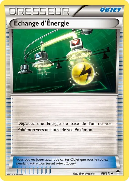 Échange d'Énergie, carte Pokémon FFI 89 — extension Poings Furieux