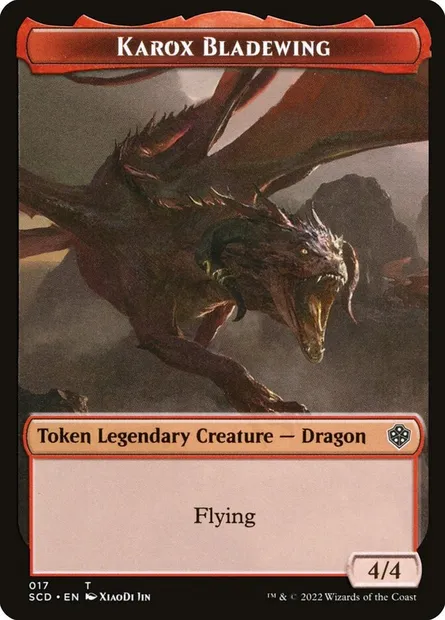 Karox Bladewing, Magic card TSCD 17 — Starter Commander Deck Tokens set