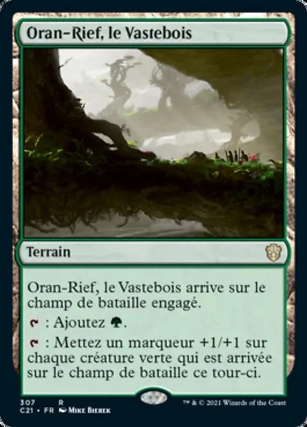 Oran-Rief, le Vastebois, carte Magic C21 307 — extension Commander 2021