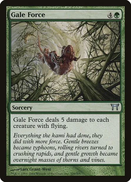 Grand vent, carte Magic CHK 209 — extension Guerriers de Kamigawa