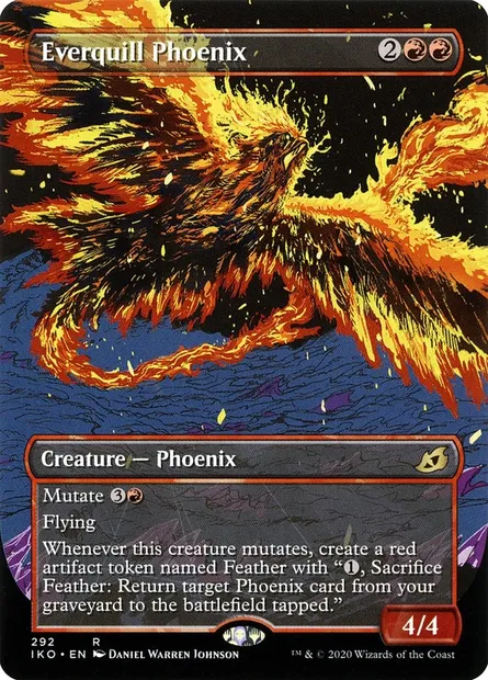Everquill Phoenix, Magic card IKO 292 — Ikoria: Lair of Behemoths set
