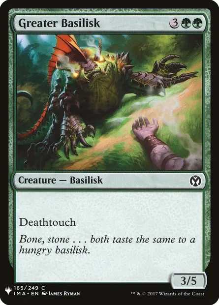 Greater Basilisk, Magic card PLST IMA-165 — The List set