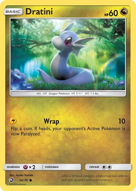 Dratini, Pokémon card DRM 34 — Dragon Majesty set