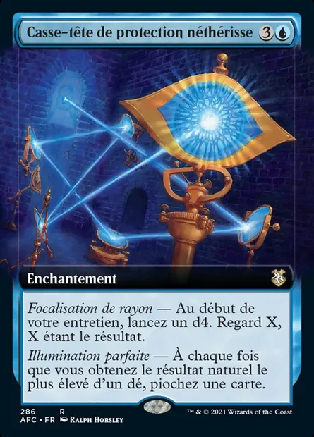Casse-tête de protection néthérisse, carte Magic AFC 286 — extension Forgotten Realms Commander