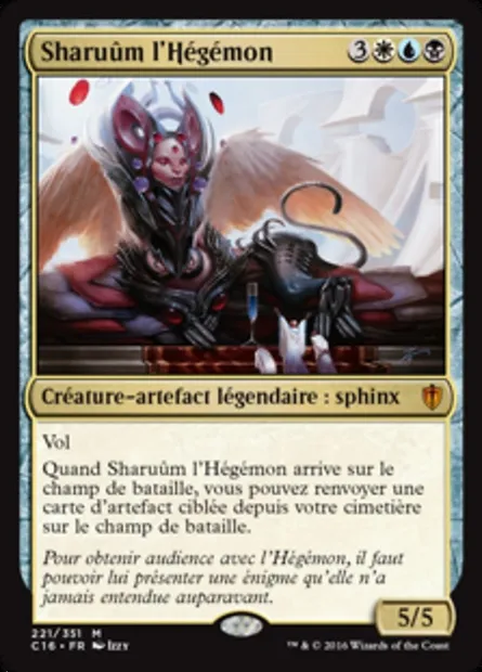 Sharuûm l'Hégémon, carte Magic C16 221 — extension Commander 2016