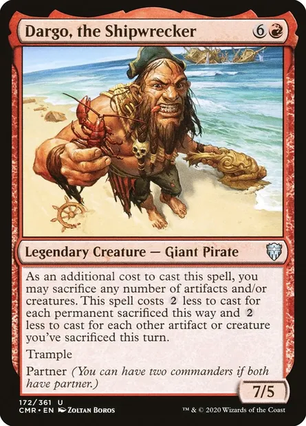 Dargo, the Shipwrecker, Magic card CMR 172 — Commander Legends set