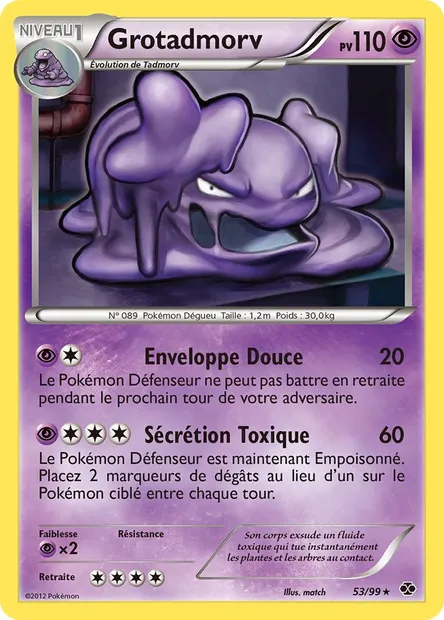 Grotadmorv, carte Pokémon NXD 53 — extension Destinées Futures