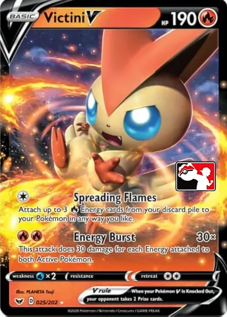 Victini V, Pokémon card PPS 025 — Play! Pokémon Prize Pack Series set