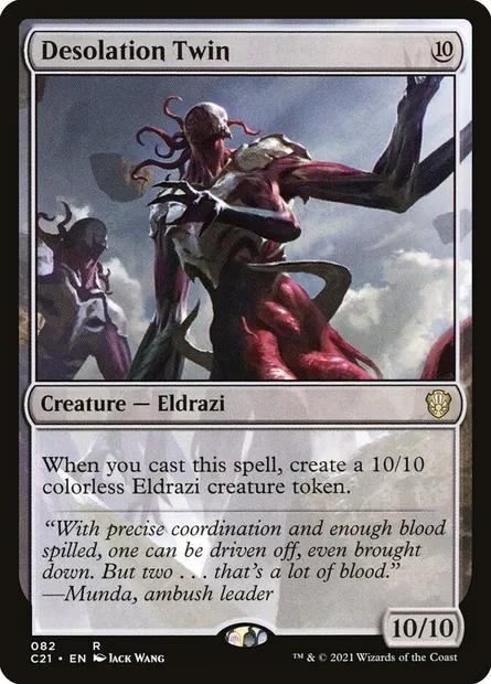 Desolation Twin, Magic card C21 82 — Commander 2021 set