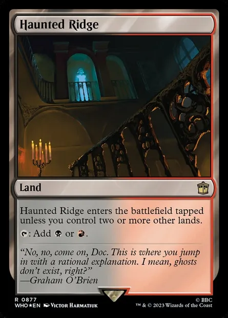 Haunted Ridge, Magic card WHO 877 — Doctor Who set