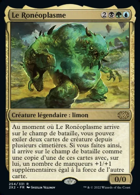 Le Ronéoplasme, carte Magic 2X2 254 — extension Double Masters 2022