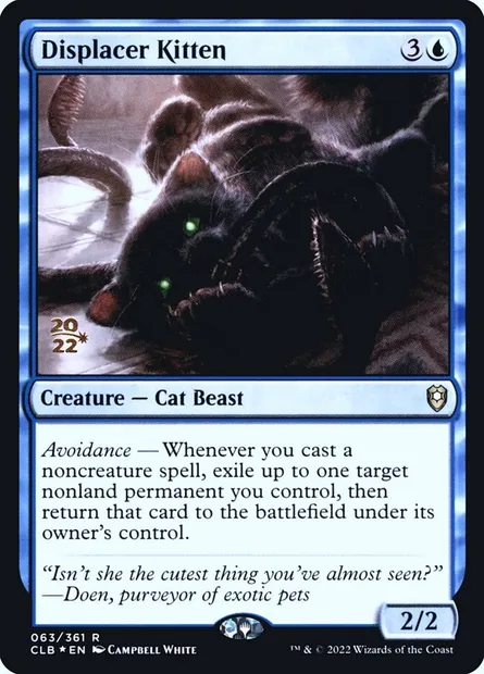 Displacer Kitten, Magic card PCLB 63s — Battle for Baldur's Gate Promos set