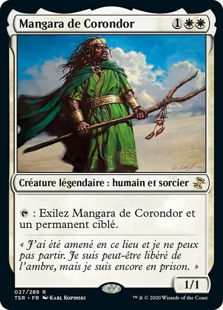 Mangara de Corondor, carte Magic TSR 27 — extension Spirale Temporelle Remastered