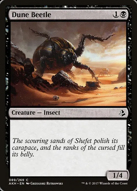 Dune Beetle, Magic card AKH 89 — Amonkhet set