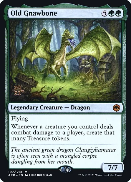 Old Gnawbone, Magic card PAFR 197s — Adventures in the Forgotten Realms Promos set
