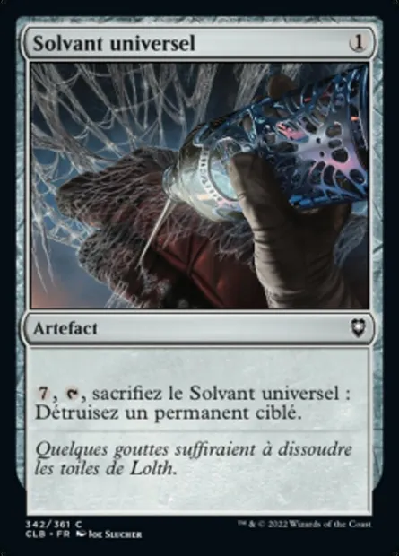 Solvant universel, carte Magic CLB 342 — extension Commander Légendes : la bataille de la Porte de Baldur