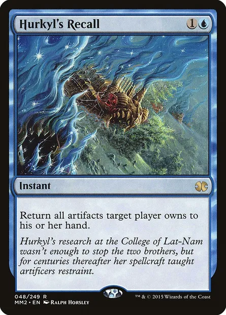 Hurkyl's Recall, Magic card MM2 48 — Modern Masters 2015 set