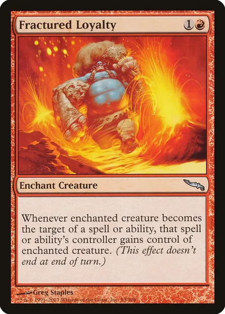 Fractured Loyalty, Magic card MRD 93 — Mirrodin set